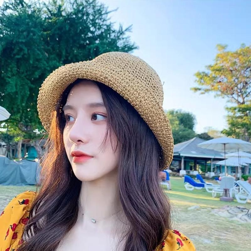 Packable Hat Nylon - 39BB Topi Perjalanan Pantai Pinggiran Lebar