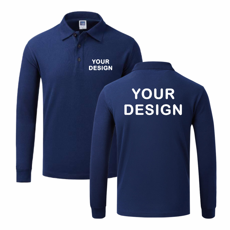 Polo Shirt Pique - Kemeja Polo Lengan Panjang Pria dan