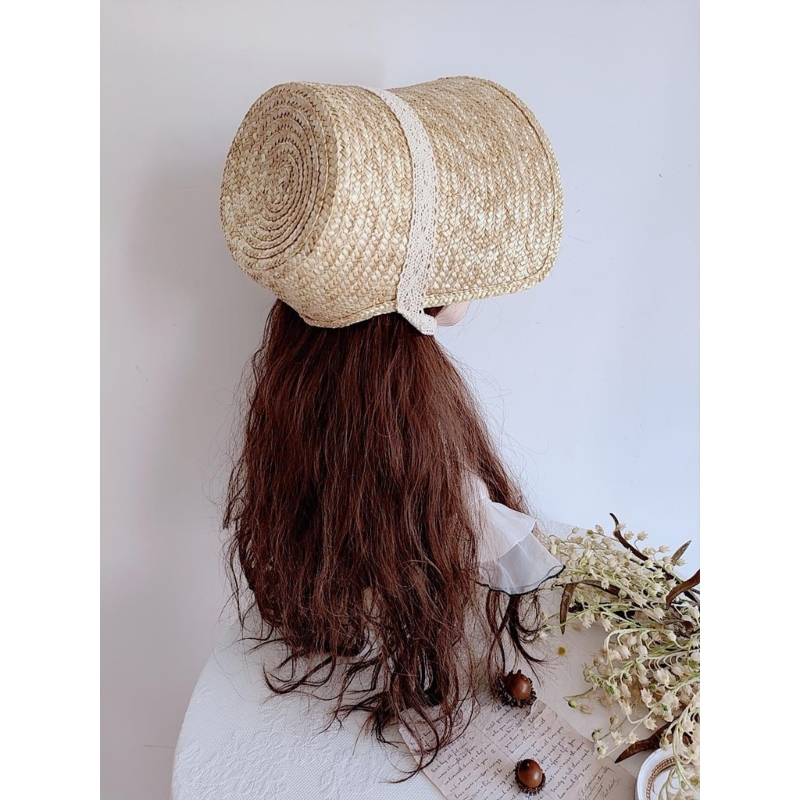 Topi jerami musim panas gadis  - Bucket Hat Straw ulasan dan harga
