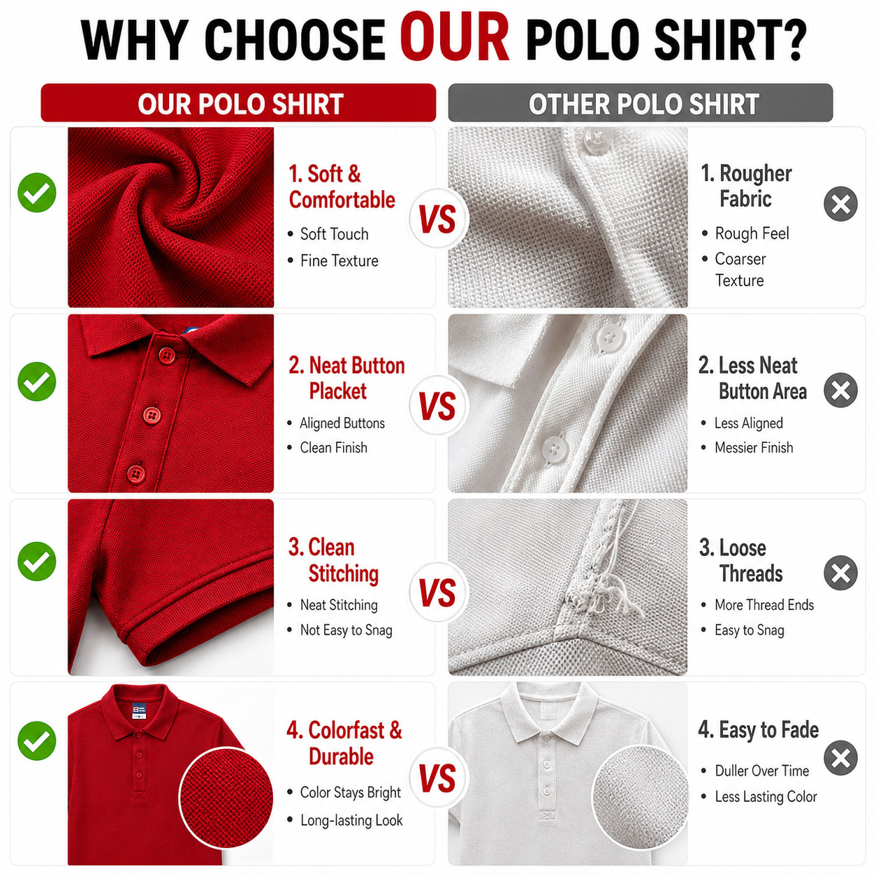 Kaos Polo Logo Kustom Pria Wan - Polo Shirt Pique ulasan dan harga