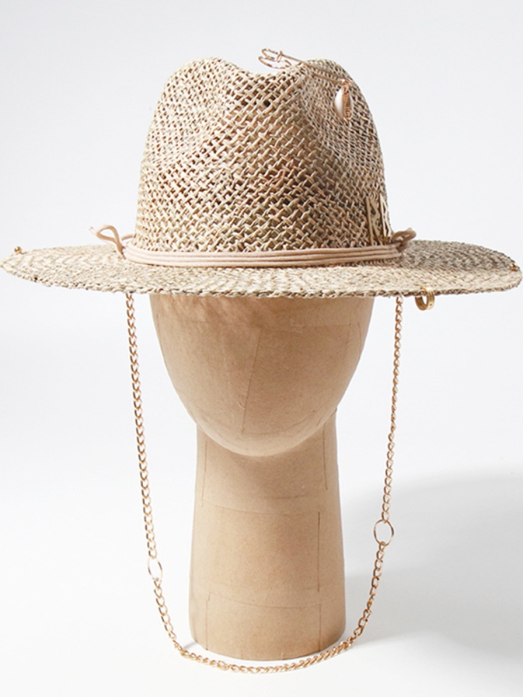 Topi Jerami Gaya Eropa dan Ame - Bucket Hat Straw ulasan dan harga