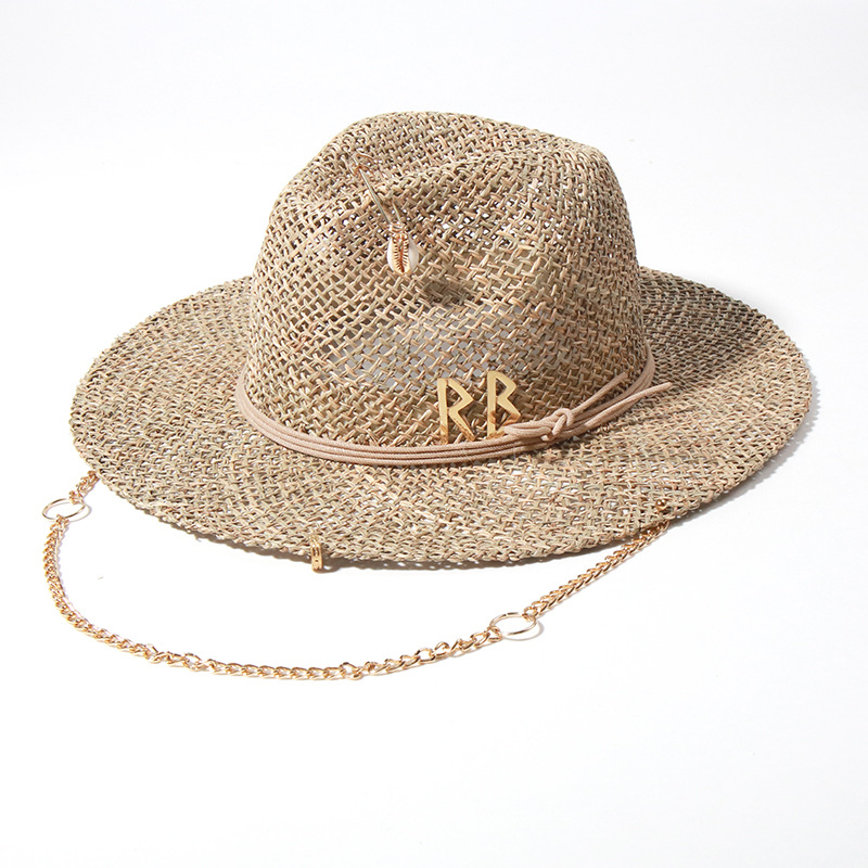 Topi Jerami Gaya Eropa dan Ame - Bucket Hat Straw ulasan dan harga