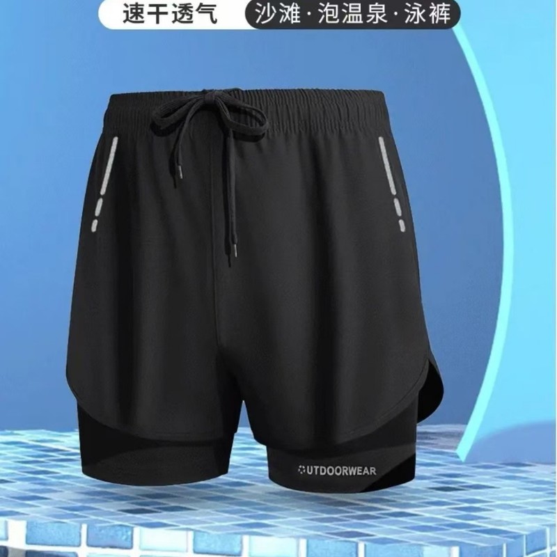 Celana Renang Pria Lapis Ganda - Swim Trunk Quick Dry ulasan dan harga