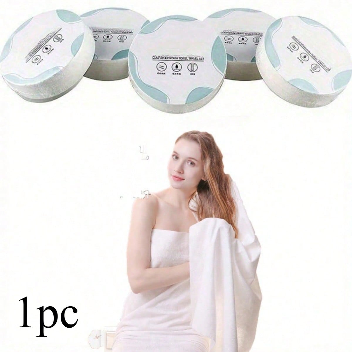 1pc Handuk Mandi Sekali Pakai  - Beach Towel Large ulasan dan harga