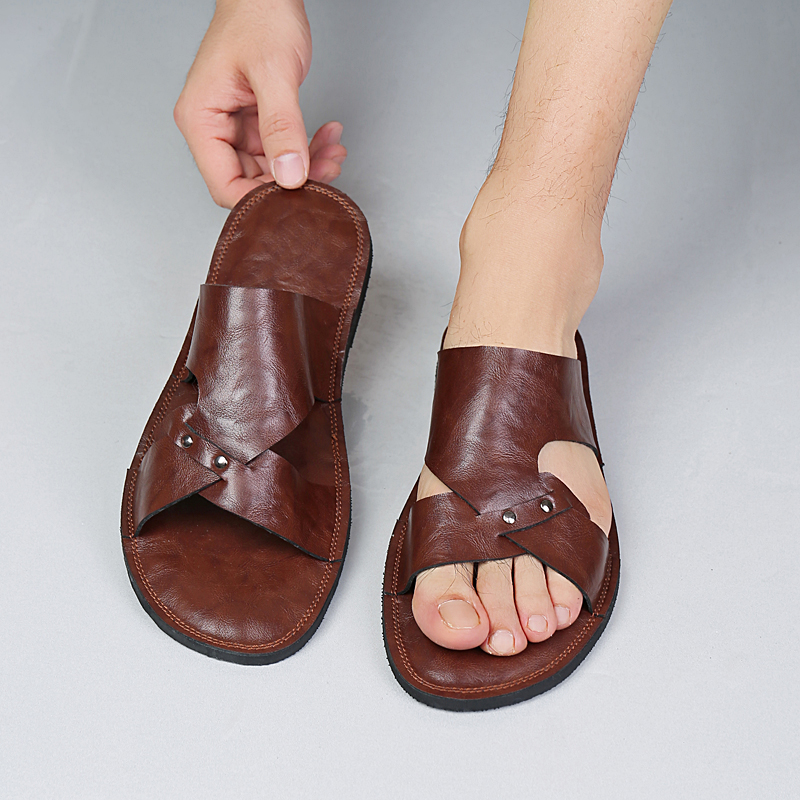 Sandal Kulit Buatan Tangan Pri - Flip Flop Leather Men ulasan dan harga